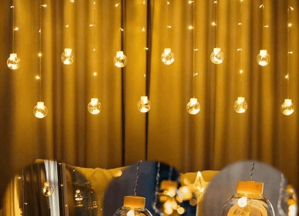Lichtgordijn | IJspegel Verlichting | Bol Verlichting |Figuren | 108 LED | 4.5 M |Warm Wit