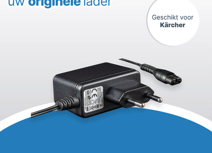 A-DAPT - Adapter geschikt voor Karcher (Kaercher) WindowVac series oplader - als origineel