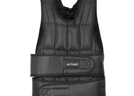 Gewichtsvest - Verzwaard Vest - Trainingsvest - Crossfittvest - Hardlopen / Cardio - Verstelbaar - 20 Kg - Zwart