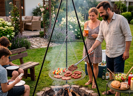 BBQ Tripod - Driepoot - Inclusief Rooster - 51 x 152 cm