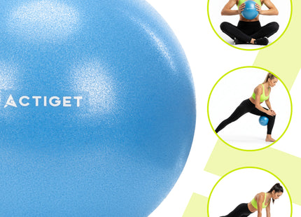 Fitnessballen - Yoga Bal - Pilates - Zwangerschap - Met Pomp - PVC - Blauw - 150 Kg - 22 Cm