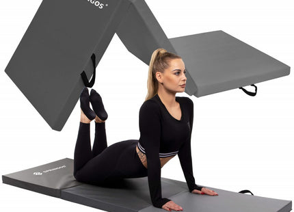 Fitnessmat | 3 Delig | 180 x 60 x 5.5 cm | Grijs Tinten