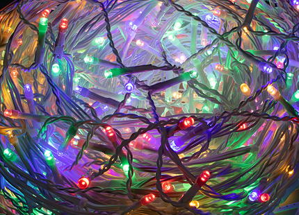 IJspegel Verlichting | 12 m + 2.5 m Snoer | Inclusief Afstandsbediening | 300 LED | Multicolor | Koppelbaar