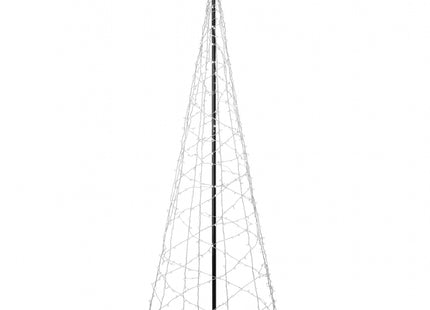 Galaxy LED Kerstboom - Vlaggenmast Verlichting - Inclusief Mast - 5 Meter - Warm wit - 840 LED - Ø 166cm