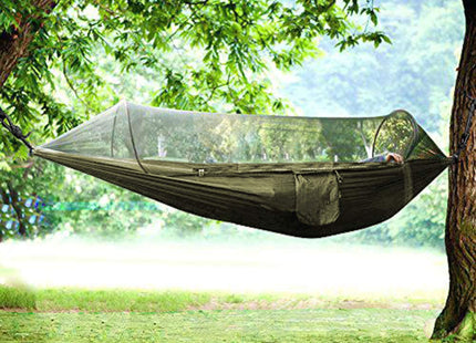 Hangmat - Klamboe - Camping - 200 KG -260 x 140 CM - Groen