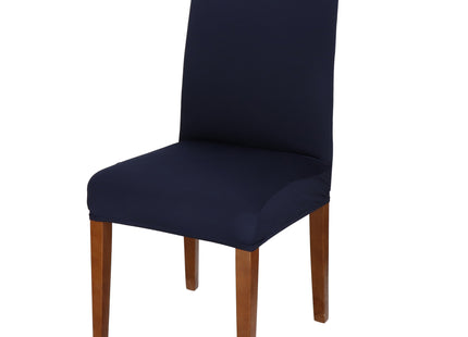 Velvet Stoelhoes - Voor Eetkamerstoelen - Met Stretch - Blauw
