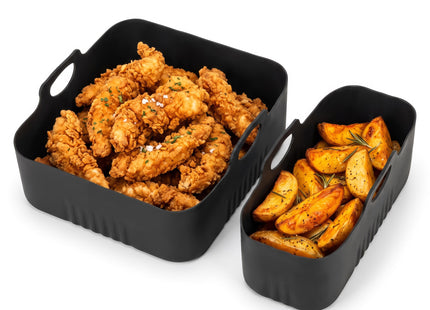 Siliconenvorm Geschikt voor Airfryer -  1,5/3 L - Set van 2 - 220 °C - Siliconen