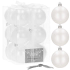 Kerstballen | 12 Stuks | Mat Wit