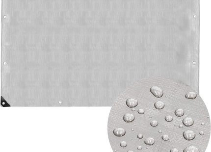 Afdekzeil | Dekzeil | Zeildoek | Waterdicht | PVC | 6 x 4 m | 130 g/m2 | Grijs