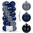Kerstballen | 20 Stuks | 4 cm | Marineblauw