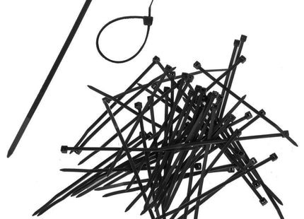 Kabelbinders | Tie Wraps | Tyraps | Tie Rips | 100 x 2.5 mm | 100 Stuks | Zwart