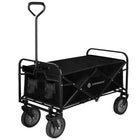 Bolderkar - Opvouwbaar - Strandkar - Tuinkar - Zwart - 80 KG - 90 x 52 x 120 Cm