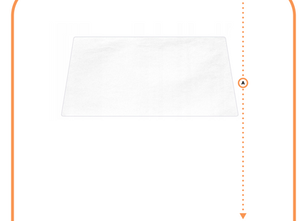 Bureauonderlegger | Antislip | Transparant| 120 x 90 cm