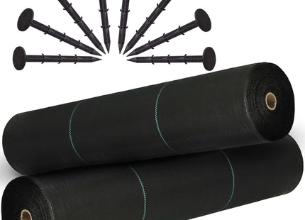 Worteldoek - Anti -Onkruid - Beschermfolie - 135g - 1,6X50 M - Zwart