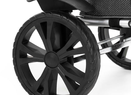 Boodschappentrolley - Boodschappenkrat - Opvouwbaar - Met Twee Wielen - Grijs - Zwart - 42 L - 30 KG - 100 x 47 CM