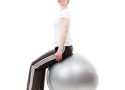 Fitness Bal | Grijs | Inclusief Pomp | 75 cm