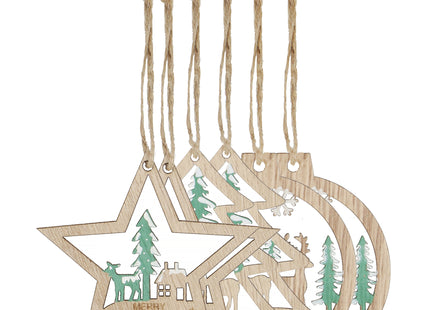 Kersthanger  | Kerstboomhanger | 6 Stuks | 3 ontwerpen