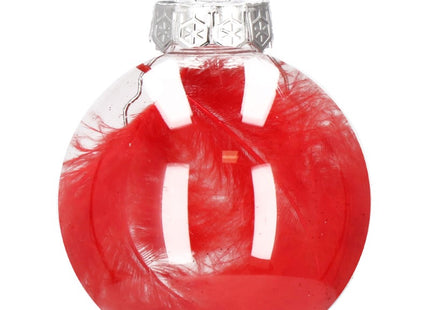 Kerstballen | 30 Stuks | 7 cm | Rood/Wit