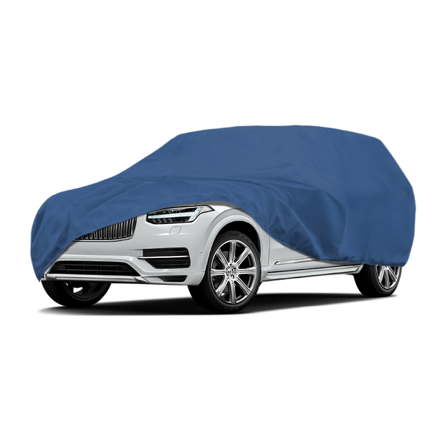 CarPassion Premium Autohoes - Beschermhoes - Waterdicht & Vorstbestendig - SUV/VAN - Maat L -  Blauw - 410 x 460 cm
