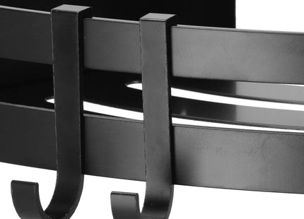 Doucherekje | Doucheplank | Aluminium | 30.5 cm | Zwart