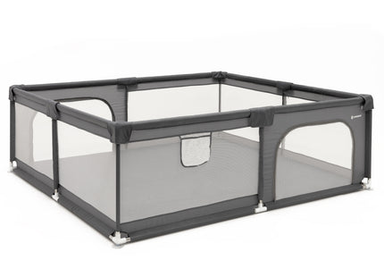Kinderbox - Grondbox - Speelbox - Inklapbaar - Opvouwbaar - Antislip -Grijs - 200x180x66 cm
