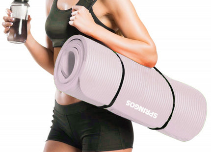 Yoga Mat | Fitnessmat | Premium Kwaliteit | Anti Slip | 61 x 183 x 1 cm | Roze