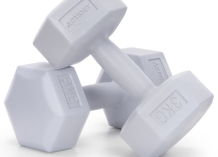 Dumbbell Set - 3 KG - Grijs - Oefengewichten