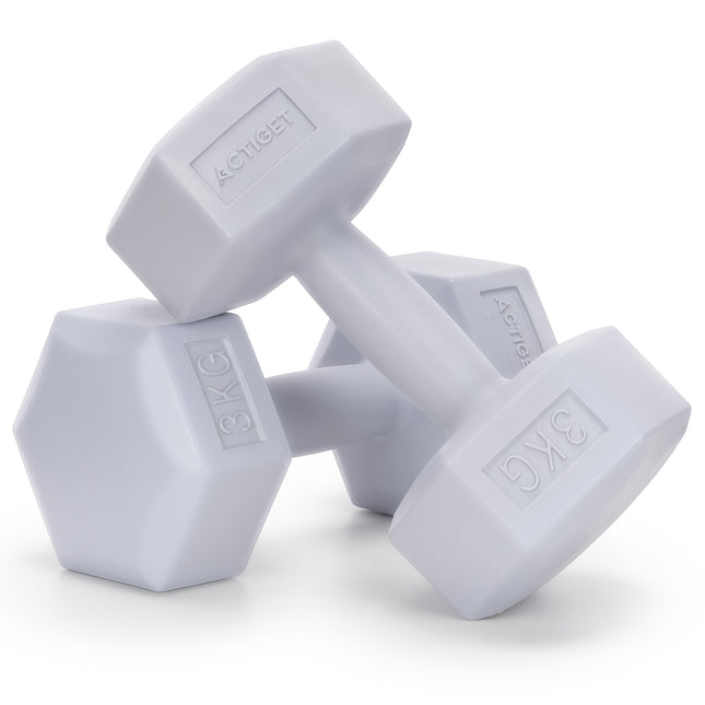 Dumbbell Set - 3 KG - Grijs - Oefengewichten