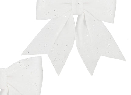 Kersthanger | Kerstversiering | Kerstdecoratie Voor Binnen | Kerststrik | Wit | 30 cm | 1 Stuk