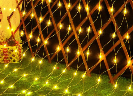 Lichtgordijn | IJspegel Verlichting | Inclusief USB En Afstandsbediening | 144 LED | Warm Wit | 3 M | Raster