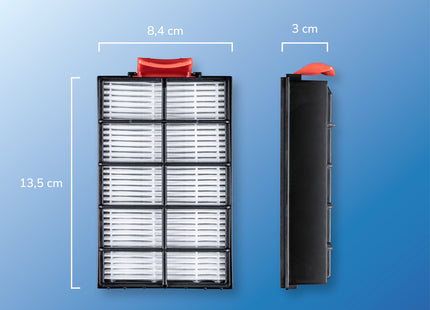 SQOON® Serviceset geschikt voor Bosch Roxx'x stofzuigers - Gelijk aan: 00649841, 00570324 - Cilinderfilter & HEPA-filter voor optimale filtering