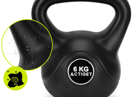 Kettlebell | Kettle Bell | Zwart | 6 kg