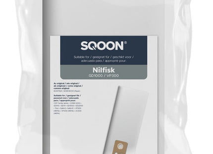 SQOON® Stofzuigerzakken Geschikt voor Nilfisk GD1000 / VP3000 / VP600 - 5 Stuks