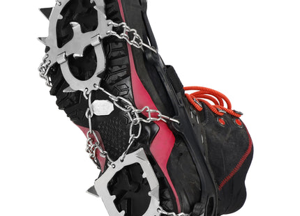 Sneeuwgripzolen - Sneeuwijzers - Spikes voor Schoenen - Anti-Glij Ijzers - Anti Slip - Zilver - Zwart - 36 - 40