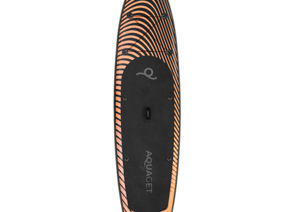 SUP Board - Opblaasbaar Paddle Board - Met Tas - Met Zitje -Inclusief Accessoires - Complete Set - Max. 220KG - 350x83,5cm - Zwart/Oranje