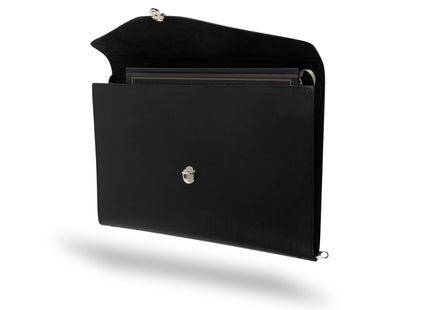 Leren Aktetas - Laptoptas - 15/16 inch - Zwart - 41 x 31 x 2,5 CM