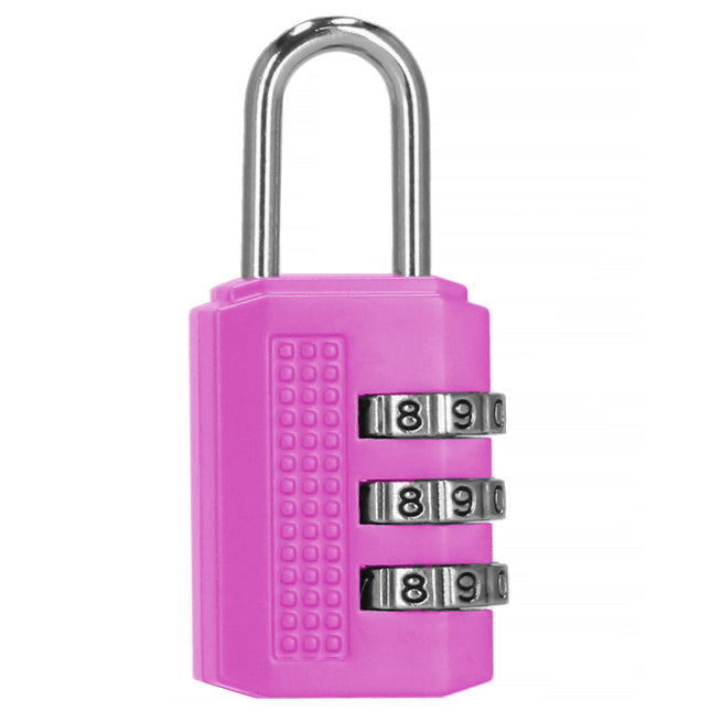 Hangslot - Slot - 3 Cijferig - Bagage - Roze