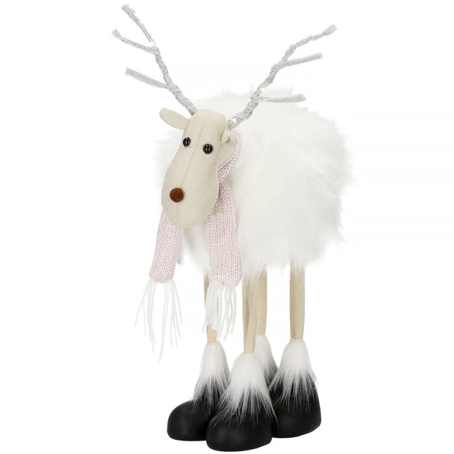 Kerstfiguur | Kerstrendier | Kerstversiering | 14 LED's | 48 cm