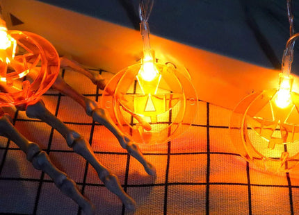 Halloween Decoratie - Lichtslingers - Slinger - Verlichting - Pompoen - 20 LED