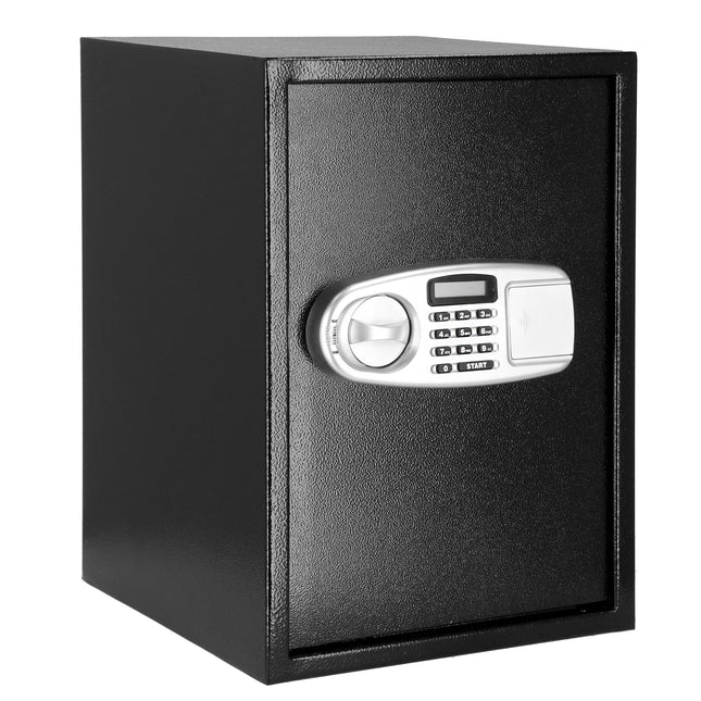 Metalen Kluis - Muur- &amp; Vloermontage - Cijferslot &amp; Sluitel - Inclusief reservesleutel - 50 x 35 x 36 cm