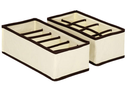 Lade Organizer Kast en Badkamer | 4 Stuks | Verschillende Afmetingen | Crème