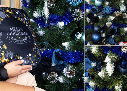 Kerstballen | 2 Stuks | 15 cm | Blauw