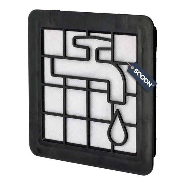 SQOON® Motorfilter Geschikt voor Philips 2000-serie – Model XV1220/01 – Wasbaar – 14,5 x 14,5 cm