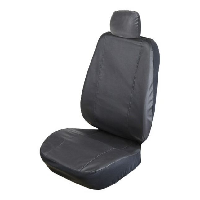 Autostoelhoes - Autostoelbeschermer-  Stoelhoes - Bescherming - Kunstleder - Zwart - Maat M