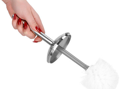 Badkameraccessoiresset - Prullenbak - Toiletborstel - Zeepdispencer - Tandenborstelbeker - Zeepbak - Mok - Grijs