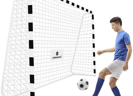 Voetbaldoel | Staal | Voetbal | Trainen | 300 x 200 | Zwart/Wit