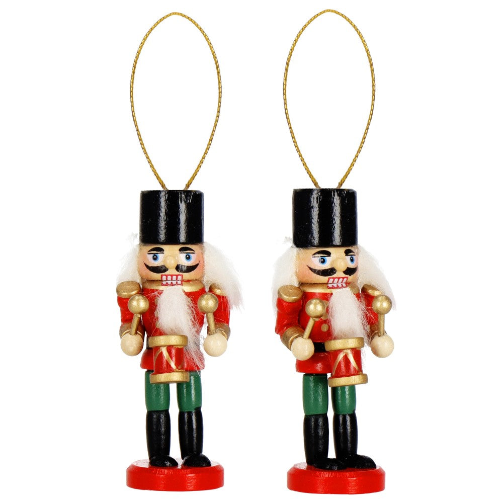 6 stuks houten kerstnotenkraker ornamenten, 13 cm mini-figuren soldaat notenkraker pop, houten notenkraker koning beeldjes hangende ornamenten voor traditionele kerstboomdecoratie, feestdecoratie 6 stuks houten kerstnotenkraker ornamenten, 13 cm mini-figuren soldaat notenkraker pop, houten notenkraker koning beeldjes hangende ornamenten voor traditionele kerstboomdecoratie, feestdecoratie
