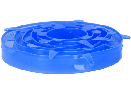 Siliconen Deksel | Universele Deksels | 6 Stuks | Blauw