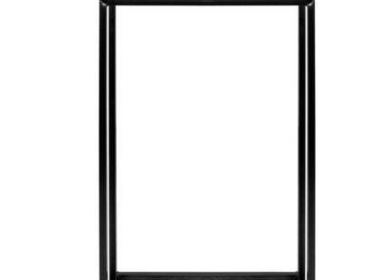 Handdoekrek | Metaal/Bamboe | Staand | Zwart