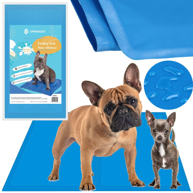 Koelmat Hond | Actieve Verkoelende Gel | 1 Stuk | 50 x 40 cm | Blauw